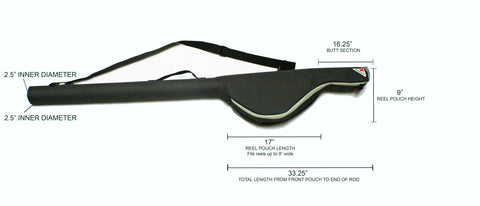 4" x 70" SURF ROD CASE - CLEARANCE (NEW - custom order returned) - OLIVE